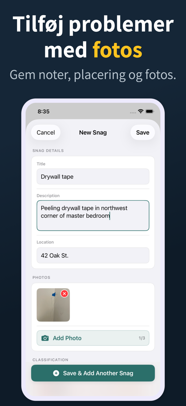 Punch List App Screenshot
