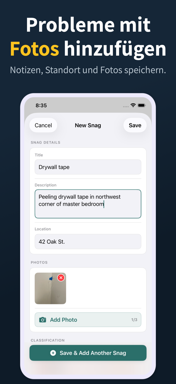 Punch List App Screenshot
