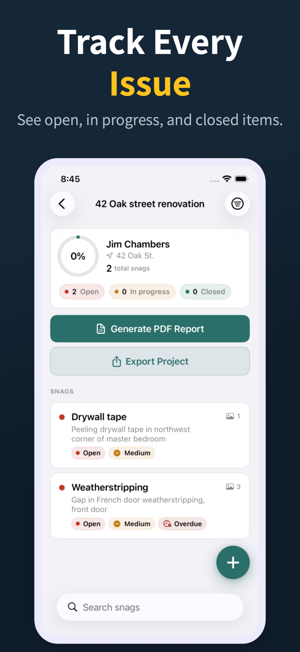 Punch List screenshot 4