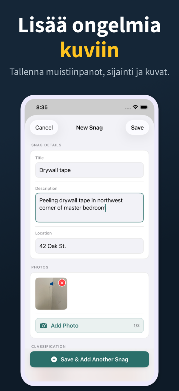 Punch List App Screenshot