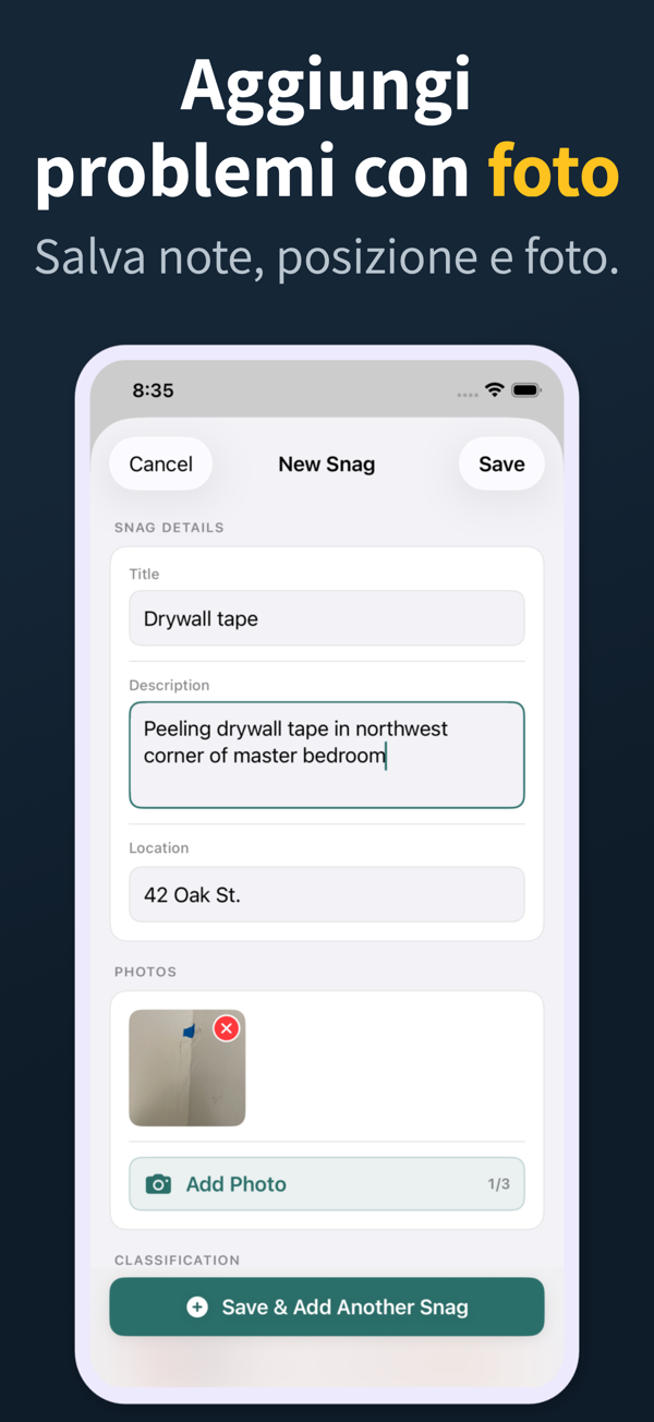 Punch List App Screenshot