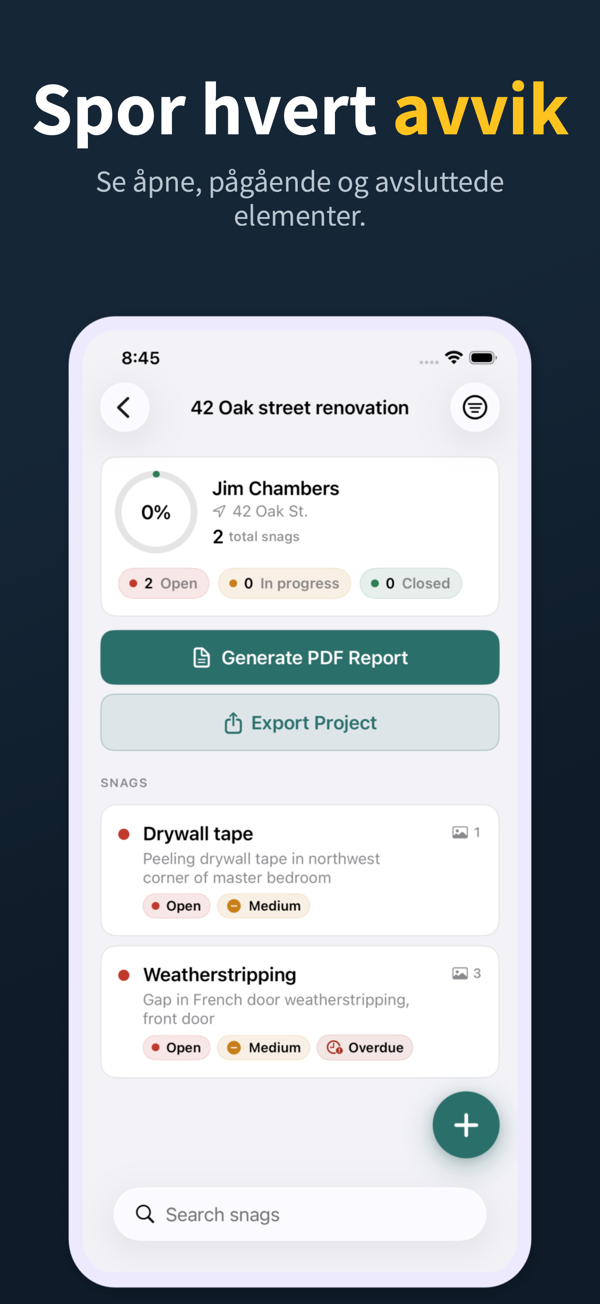 Punch List screenshot 4