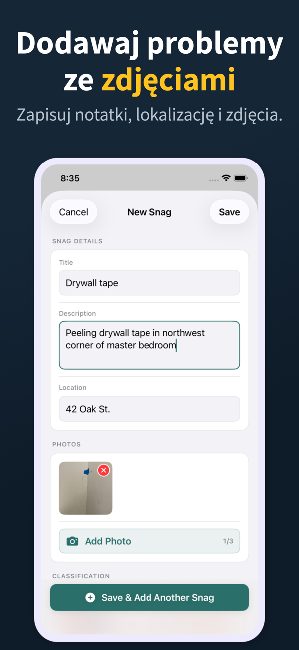 Punch List App Screenshot