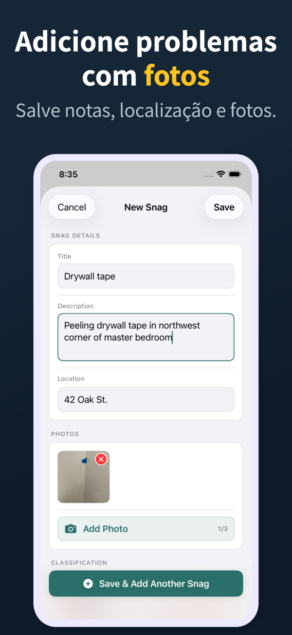 Punch List App Screenshot