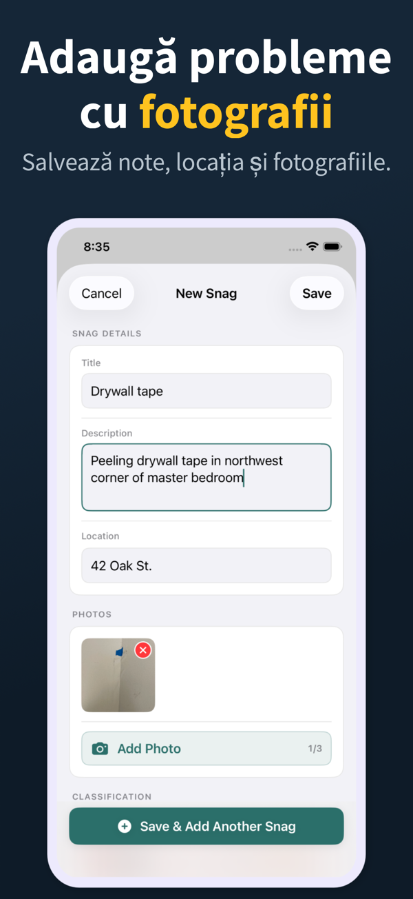 Punch List App Screenshot