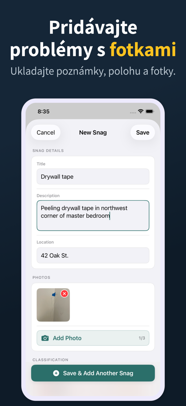 Punch List App Screenshot